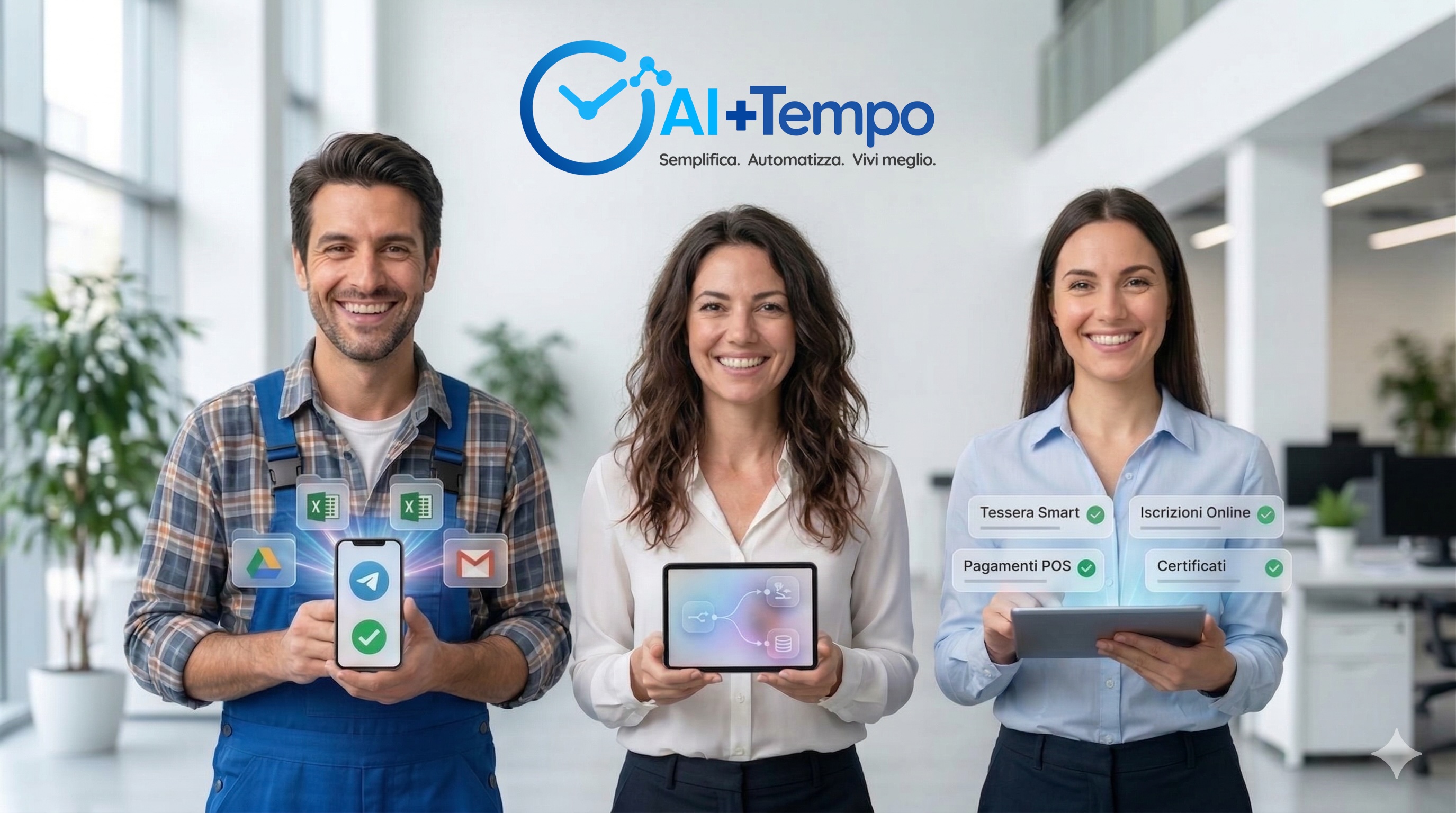 In sintesi: confronto con e senza AI+Tempo